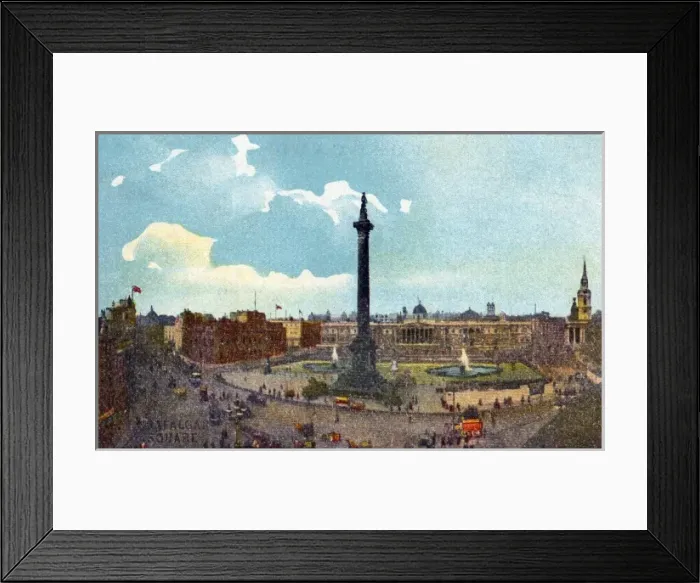 Framed Print : London, Trafalgar Square Framed Print : London, Trafalgar Square