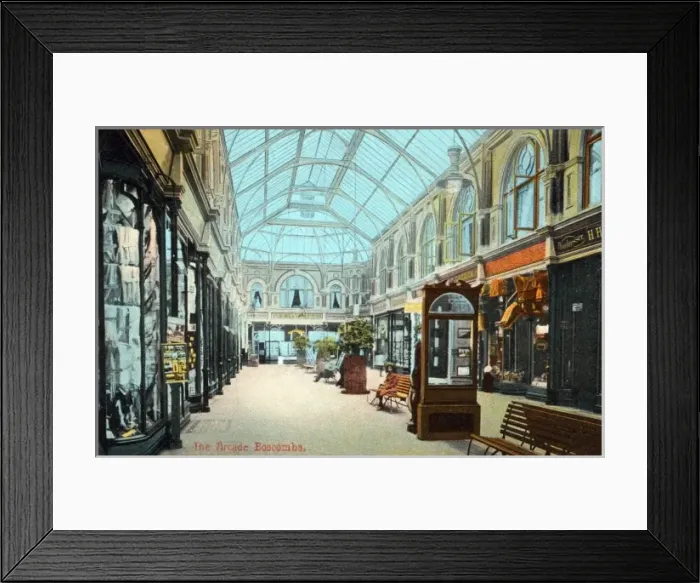 Framed Print : Boscombe, near Bournemouth. The Arcade Framed Print : Boscombe, near Bournemouth. The Arcade