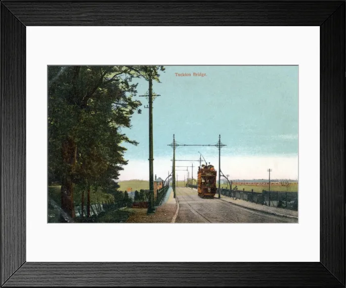 Framed Print : Bournemouth. Tuckton Bridge and Tram Framed Print : Bournemouth. Tuckton Bridge and Tram