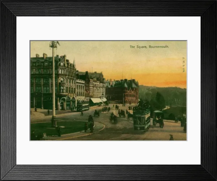Framed Print : Bournemouth. The Square Framed Print : Bournemouth. The Square