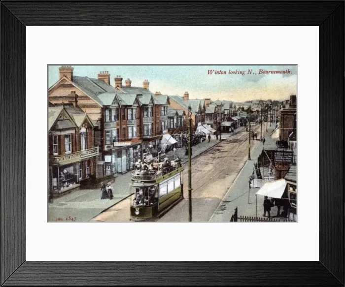 Framed Print : Bournemouth. Winton looking North Framed Print : Bournemouth. Winton looking North