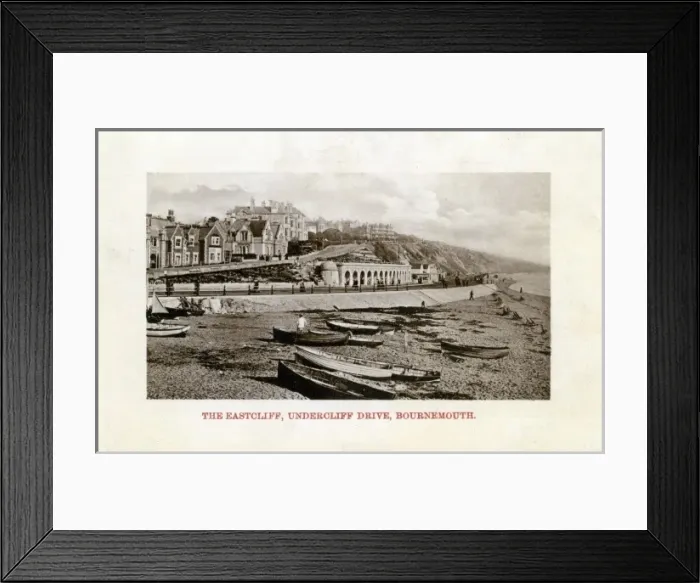 Framed Print : Bournemouth. Eastcliff, Undercliff Drive Framed Print : Bournemouth. Eastcliff, Undercliff Drive