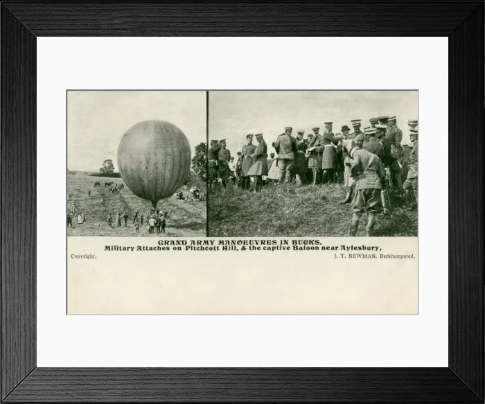 Framed Print : Army Manoeuvres in Bucks Framed Print : Army Manoeuvres in Bucks