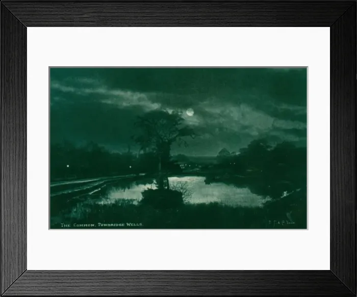 Framed Print : Night time scene. Tunbridge Wells, Toad Rock Framed Print : Night time scene. Tunbridge Wells, Toad Rock