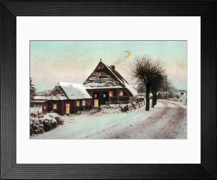 Framed Print : Winter Scene Framed Print : Winter Scene