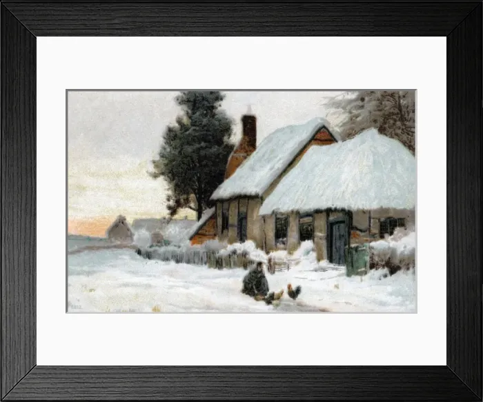 Framed Print : Winter Scene Framed Print : Winter Scene