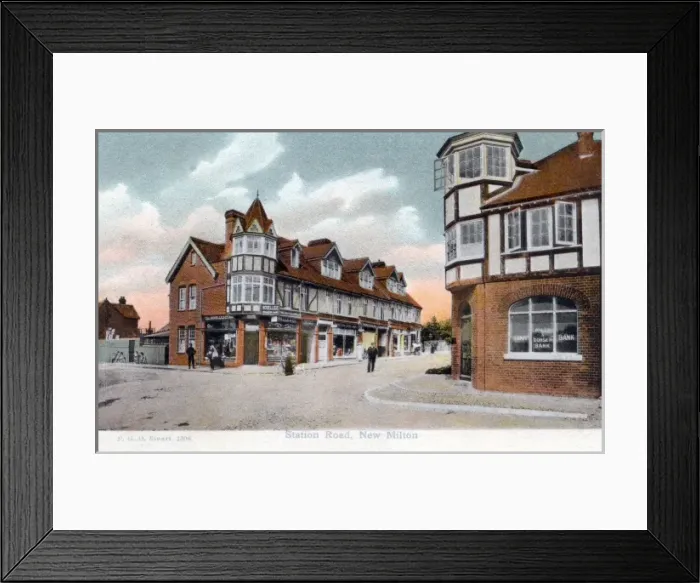 Framed Print : New Milton, Hants. Station Road Framed Print : New Milton, Hants. Station Road