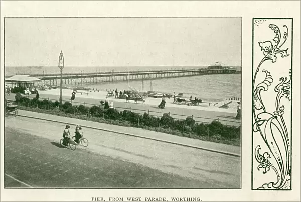 Worthing, Sussex, Pier from West Parade