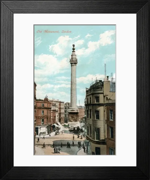 Framed Print : London, The Monument Framed Print : London, The Monument