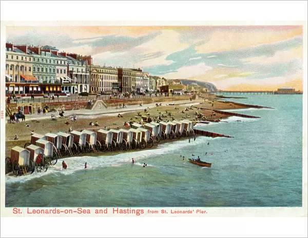 St Leonards-on-sea and Hastings from St Leonards Pier