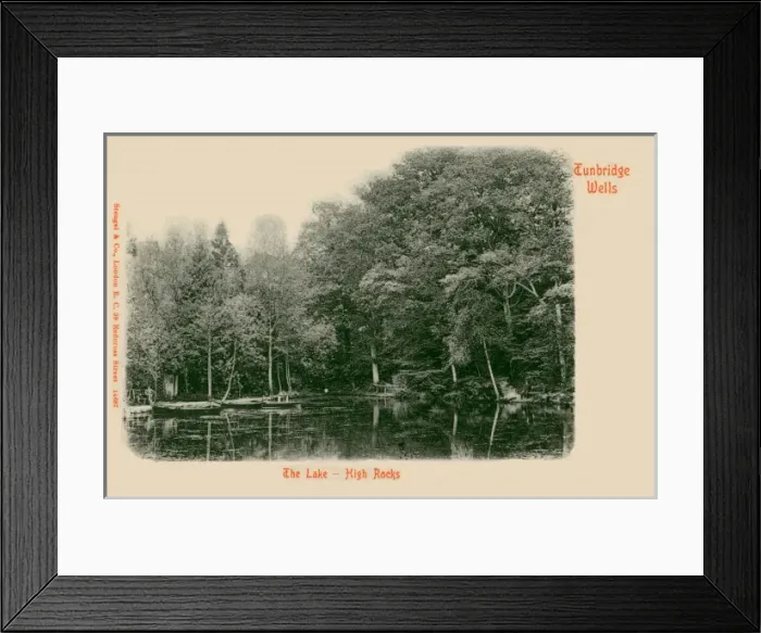 Framed Print : Tunbridge Wells, The Lake - High Rocks Framed Print : Tunbridge Wells, The Lake - High Rocks