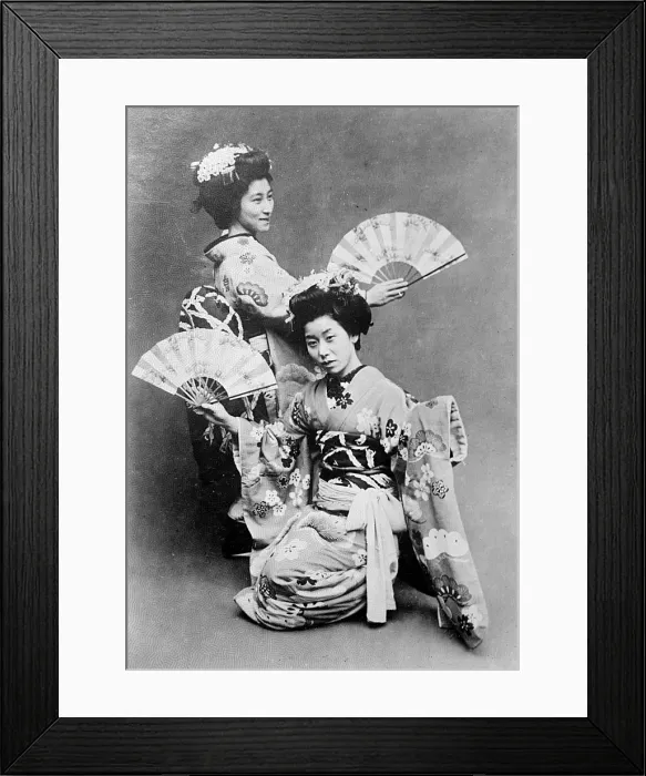 Framed Print : Japanese Dancers 1930S Framed Print : Japanese Dancers 1930S