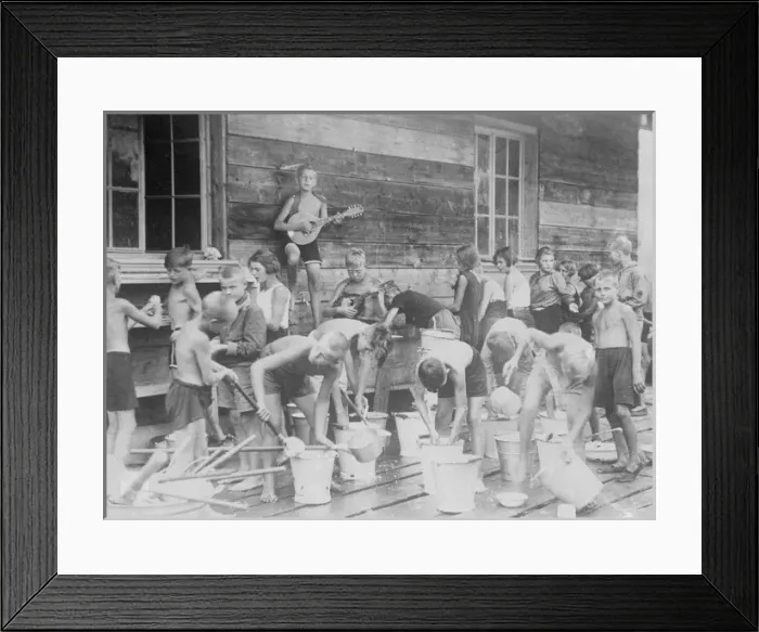 Framed Print : Swiss Holiday Camp Framed Print : Swiss Holiday Camp