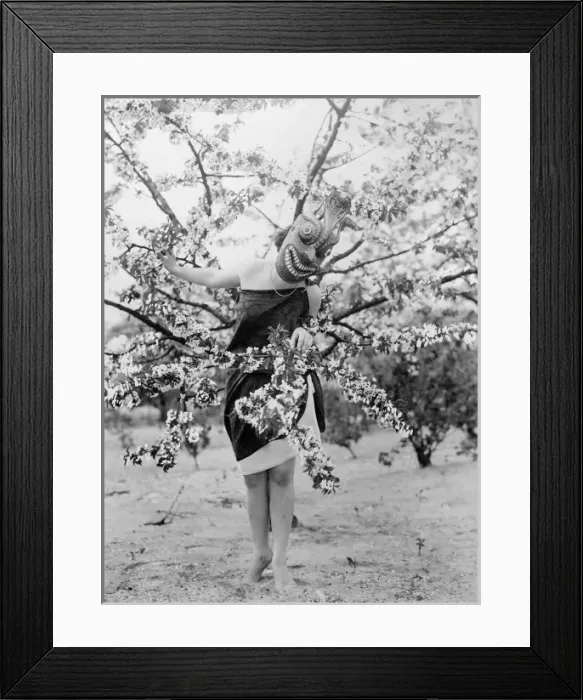 Framed Print : Javanese Masked Dancer Framed Print : Javanese Masked Dancer