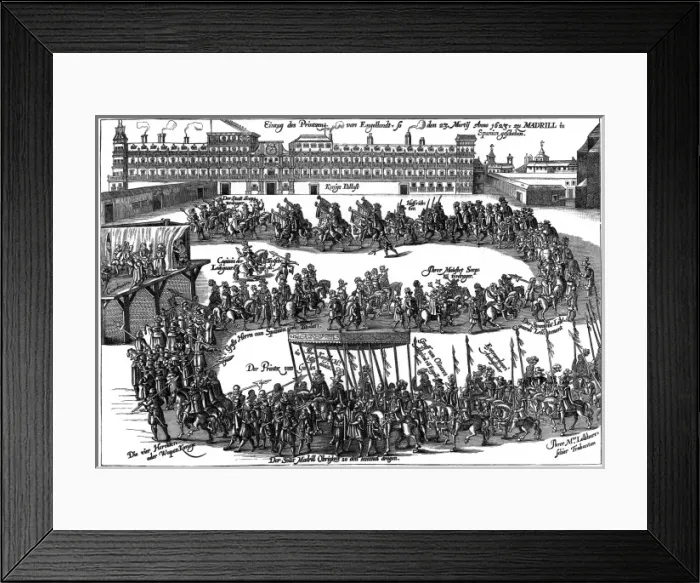 Framed Print : Charles I Visits Spain Framed Print : Charles I Visits Spain