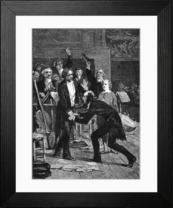 Framed Print : Paganini Admired Framed Print : Paganini Admired