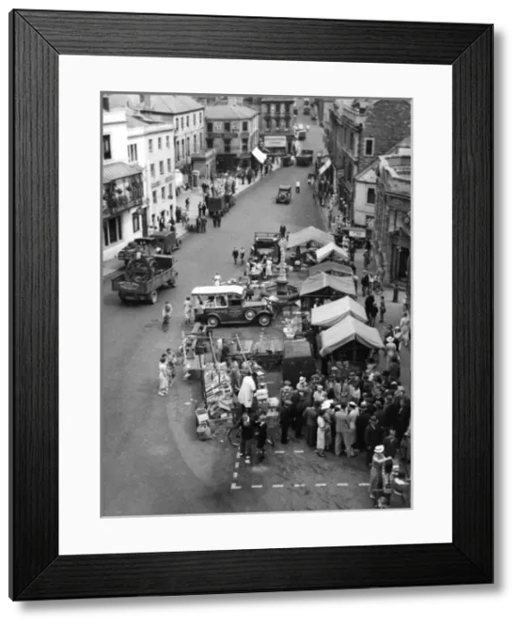 Framed Print : Frome Market 1930S Framed Print : Frome Market 1930S