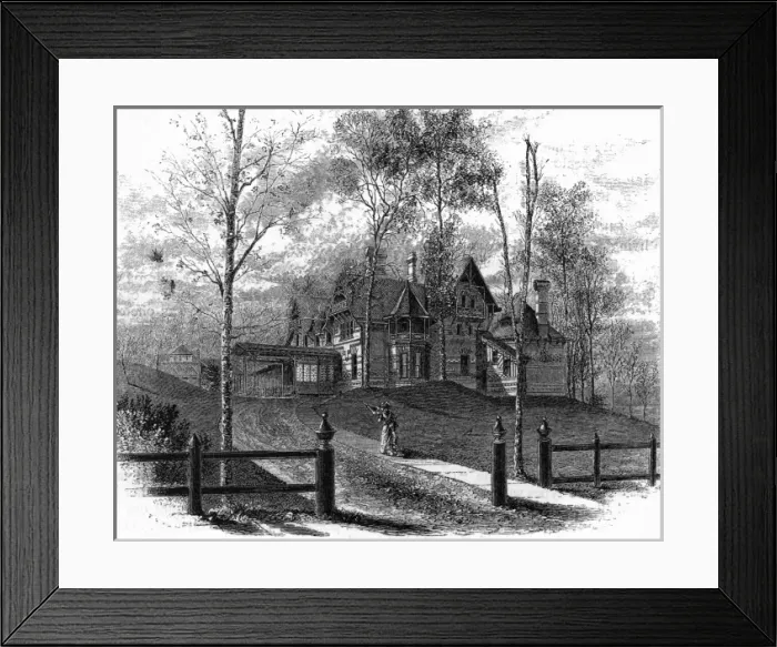 Framed Print : Twain home Hartford Framed Print : Twain home Hartford