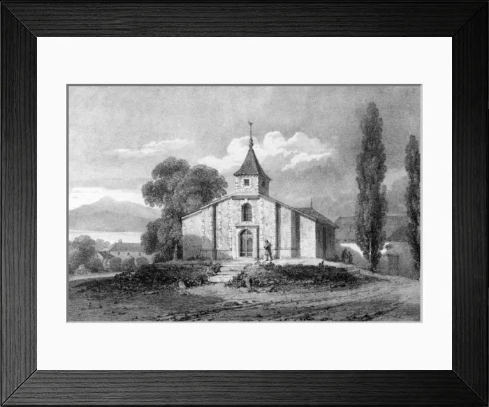 Framed Print : Voltaire Church Ferney Framed Print : Voltaire Church Ferney