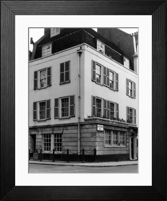 Framed Print : Corner Town House Framed Print : Corner Town House
