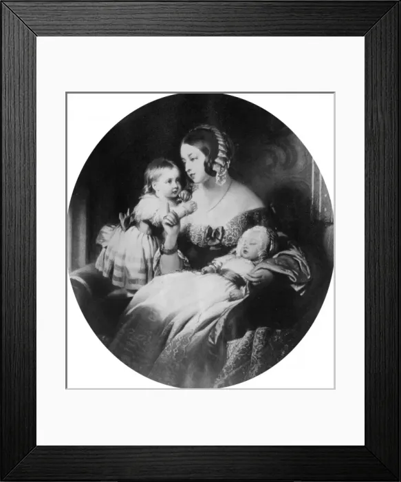 Framed Print : Queen Victoria with Princess Victoria Framed Print : Queen Victoria with Princess Victoria