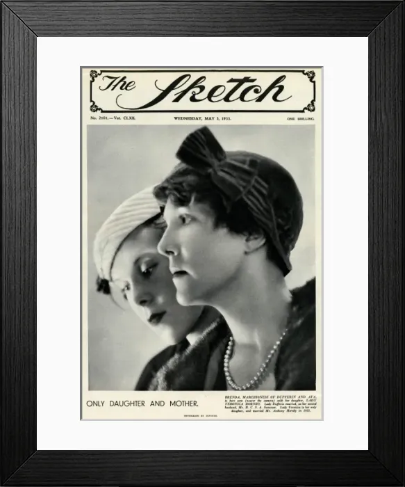 Framed Print : A Madame Yevonde portrait of Marchioness of Dufferin and Ava Framed Print : A Madame Yevonde portrait of Marchioness of Dufferin and Ava
