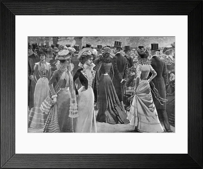 Framed Print : Church Parade in Rotten Row, London, 1901 Framed Print : Church Parade in Rotten Row, London, 1901