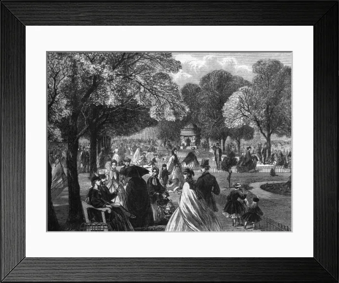 Framed Print : Regents Park, London, 1863 Framed Print : Regents Park, London, 1863