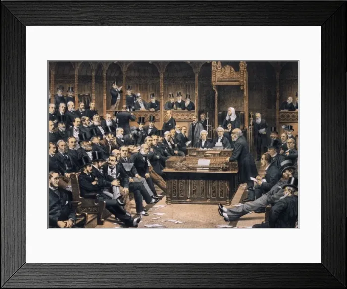 Framed Print : A Debate In The House Of Commons, 1887 Framed Print : A Debate In The House Of Commons, 1887