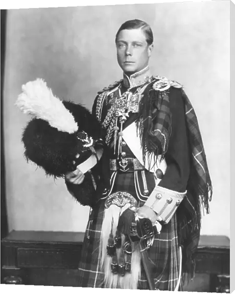 The Prince of Wales in the uniform of the Seaforth Highlande