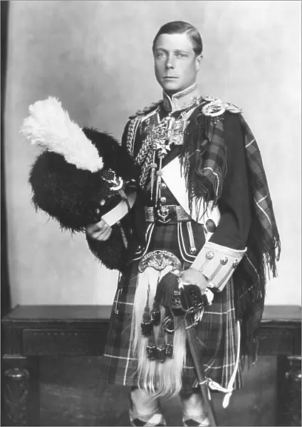 The Prince of Wales in the uniform of the Seaforth Highlande