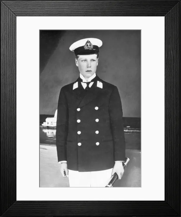 Framed Print : Prince of Wales as a midshipman