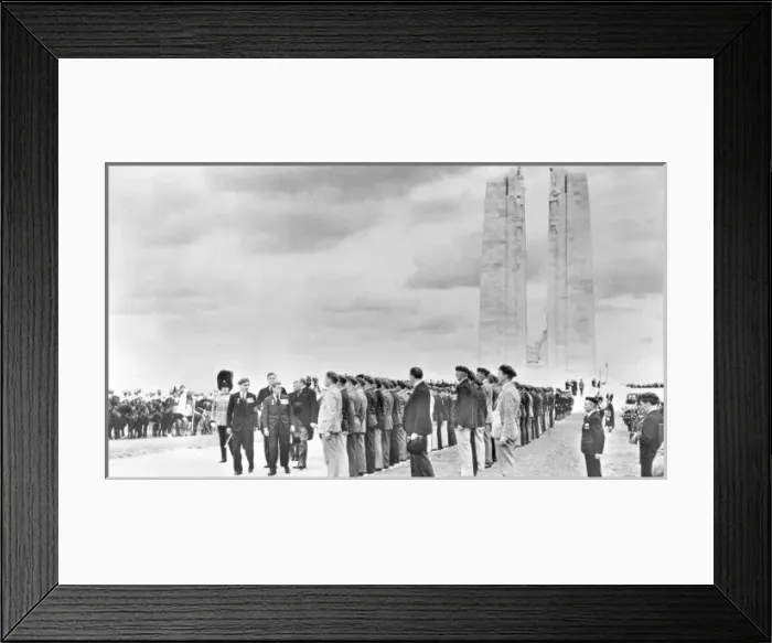 Framed Print : Prince of Wales at the Vimy Ridge memorial 1936 Framed Print : Prince of Wales at the Vimy Ridge memorial 1936