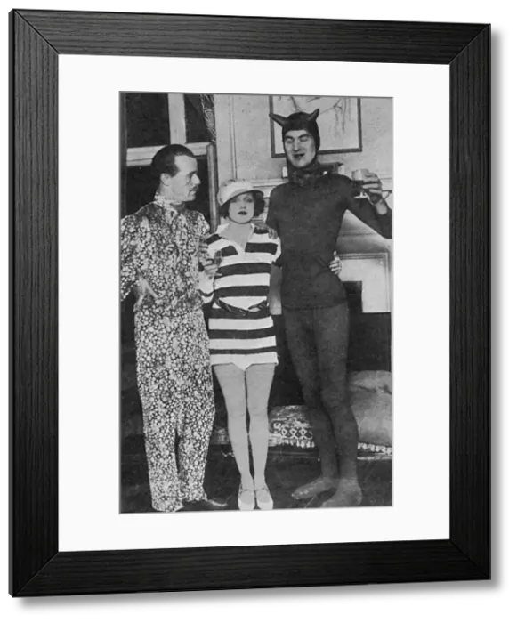 Framed Print : Harry Walker with David and Hermione Tennant Framed Print : Harry Walker with David and Hermione Tennant