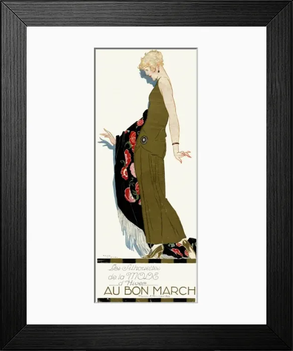 Framed Print : Advert for Bon Marche 1920s Framed Print : Advert for Bon Marche 1920s