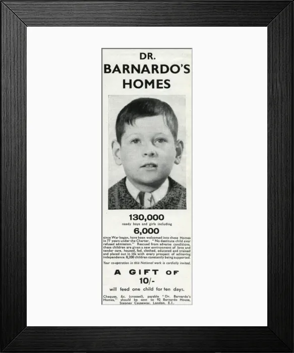 Framed Print : Advert for Dr. Barnardos homes 1943 Framed Print : Advert for Dr. Barnardos homes 1943
