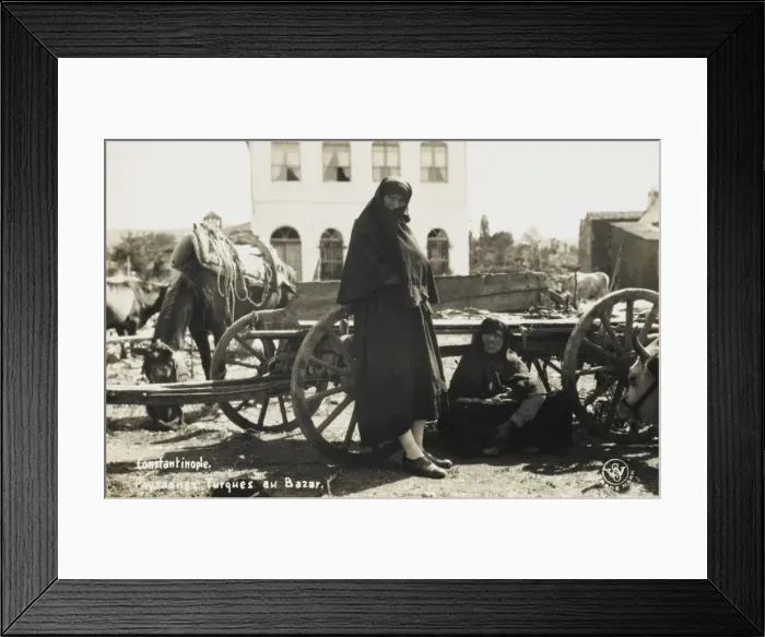 Framed Print : Turkish women in the Bazaar Framed Print : Turkish women in the Bazaar