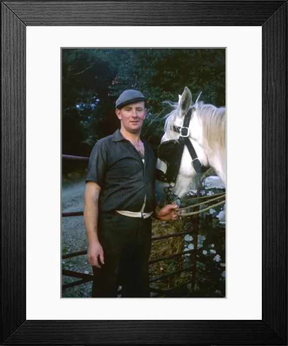Framed Print : Irish farmer with horse Framed Print : Irish farmer with horse
