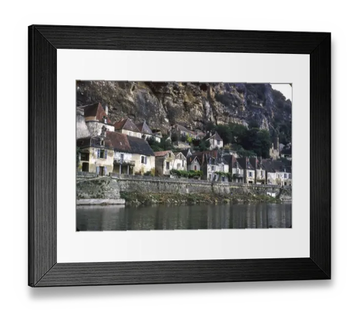 Framed Print : View of old houses in the Dordogne, France Framed Print : View of old houses in the Dordogne, France
