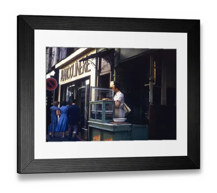 Framed Print : Food vendor on a French street Framed Print : Food vendor on a French street