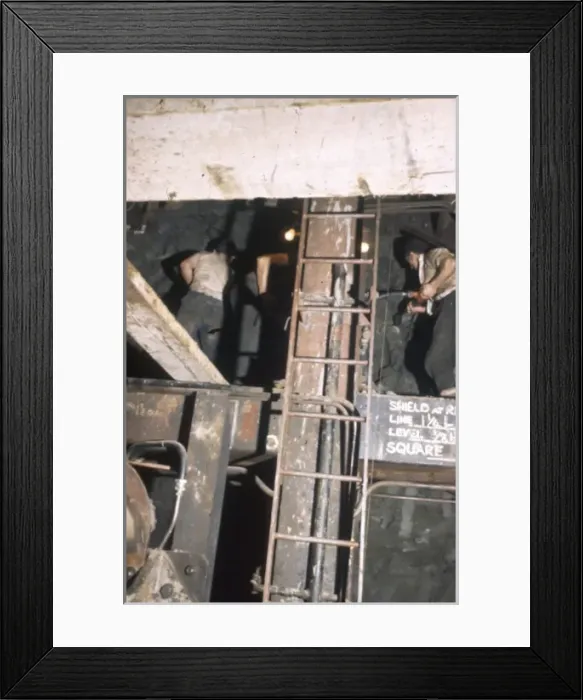 Framed Print : Workmen drilling in Bristol Framed Print : Workmen drilling in Bristol