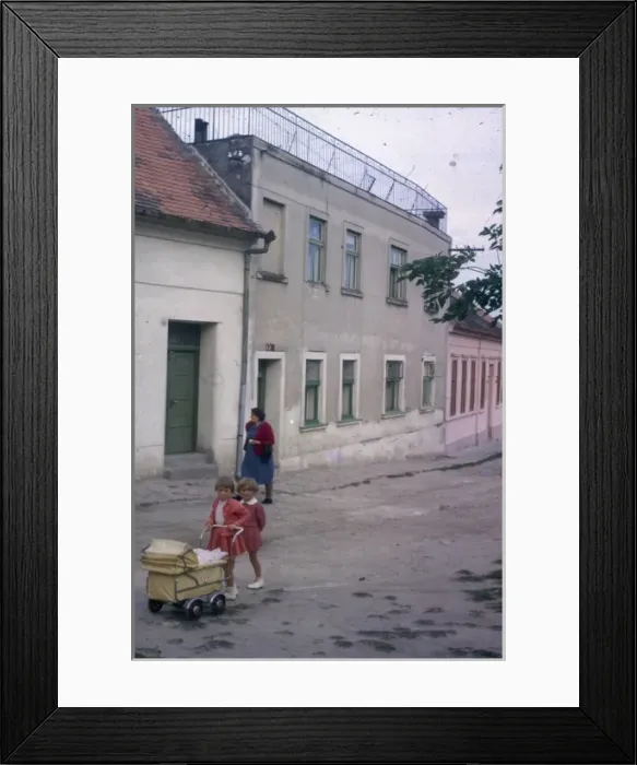 Framed Print : Street scene in Kostel, Slovenia Framed Print : Street scene in Kostel, Slovenia