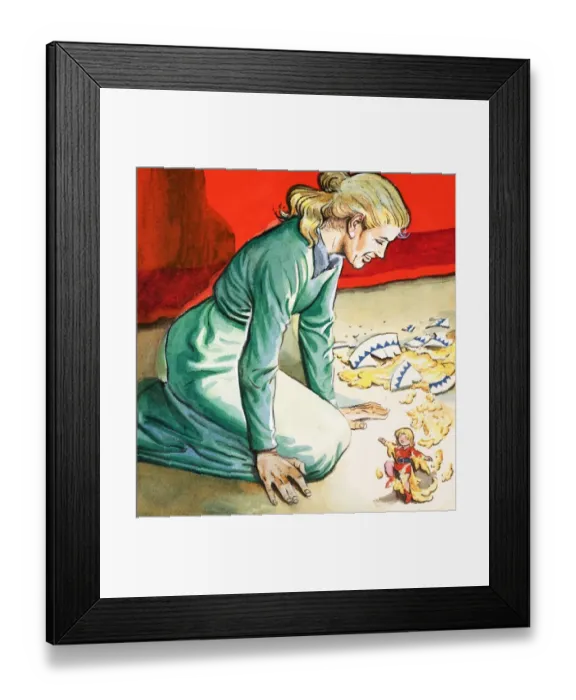 Framed Print : The Story of Tom Thumb Framed Print : The Story of Tom Thumb