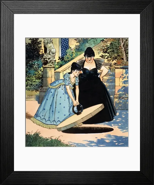 Framed Print : Princess Petal and the Green Page Framed Print : Princess Petal and the Green Page