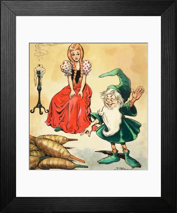 Framed Print : The Story of Rumpelstiltskin Framed Print : The Story of Rumpelstiltskin