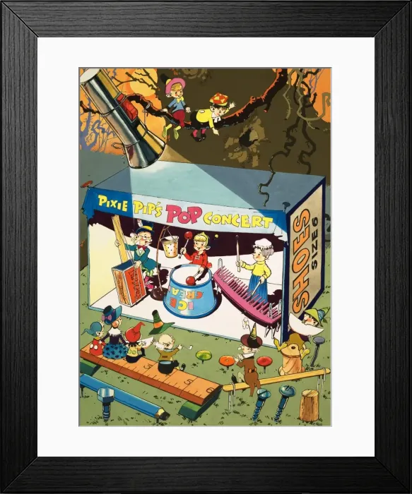 Framed Print : Pixie Pips pop concert Framed Print : Pixie Pips pop concert