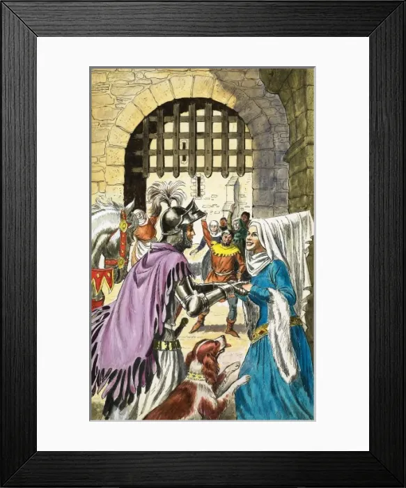 Framed Print : Jack and Jill and the Old Castle Framed Print : Jack and Jill and the Old Castle