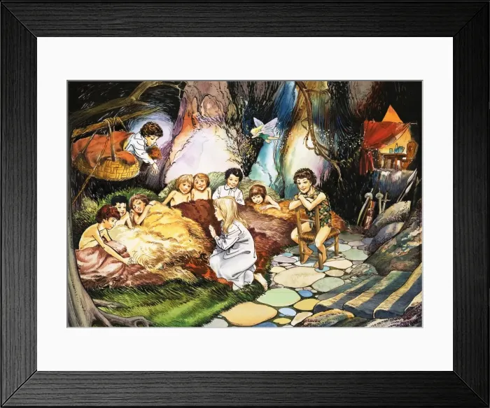 Framed Print : Peter Pan and Wendy Framed Print : Peter Pan and Wendy