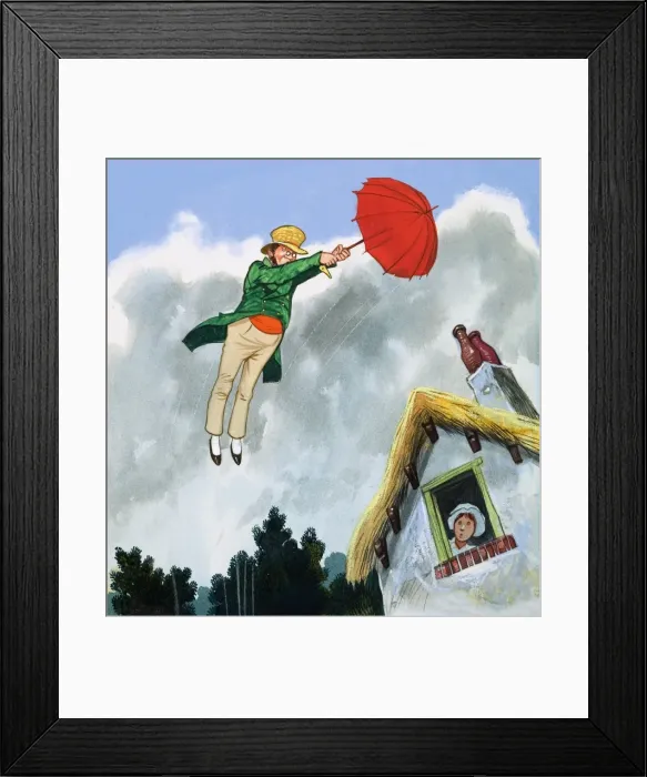 Framed Print : The Magic Umbrella Framed Print : The Magic Umbrella