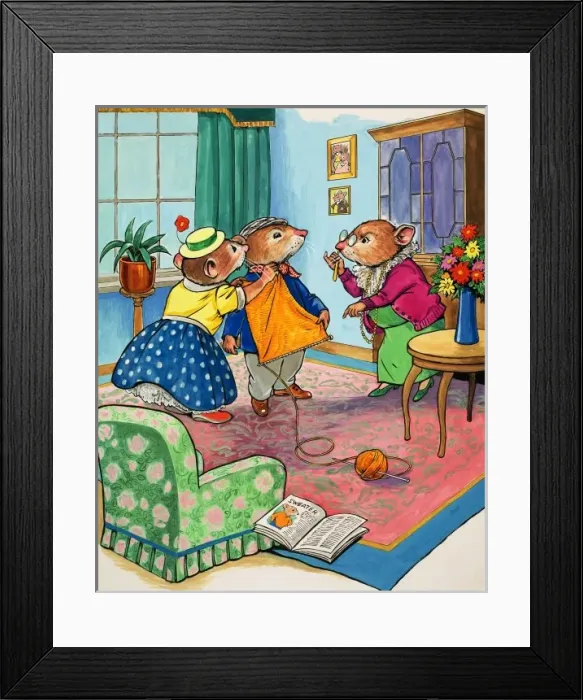Framed Print : Town Mouse and Country Mouse Framed Print : Town Mouse and Country Mouse